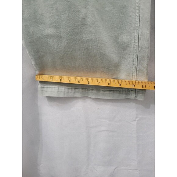 Gap Women's High Rise Stride Ankle  Wide Leg Jeans Ligh Green Size 33 - Picture 9 of 14
